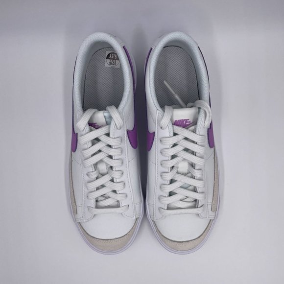 Nike Blazer Low ' 77 White / Purple Womens Shoes - Picture 5 of 8